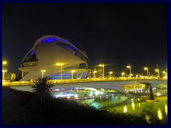 City of Arts and Sciences by night 47 - El Palau de les Arts Reina Sofía, the opera.